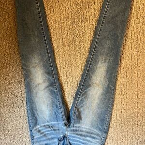 American Eagle Blue Skinny Jeans Faded Wash